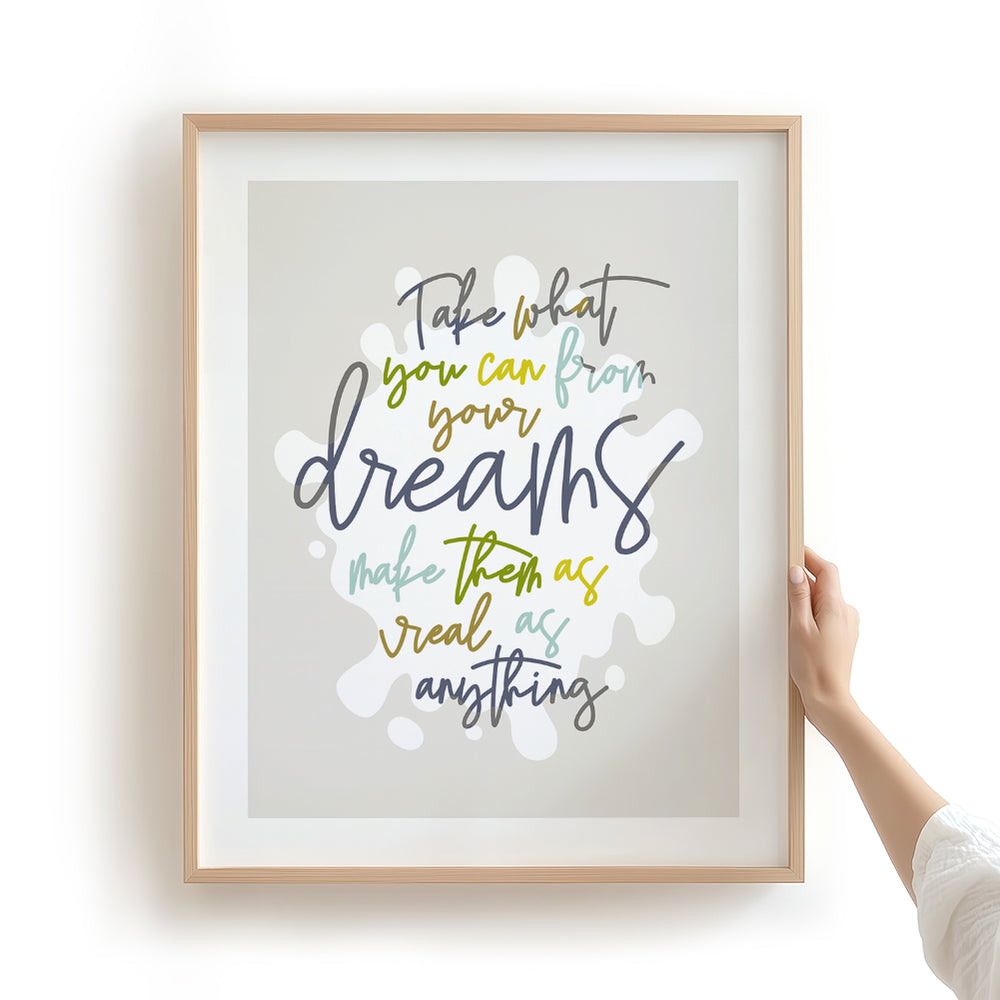 Grey Street | Dave Matthews Band - Song Lyrics Wall Art Print