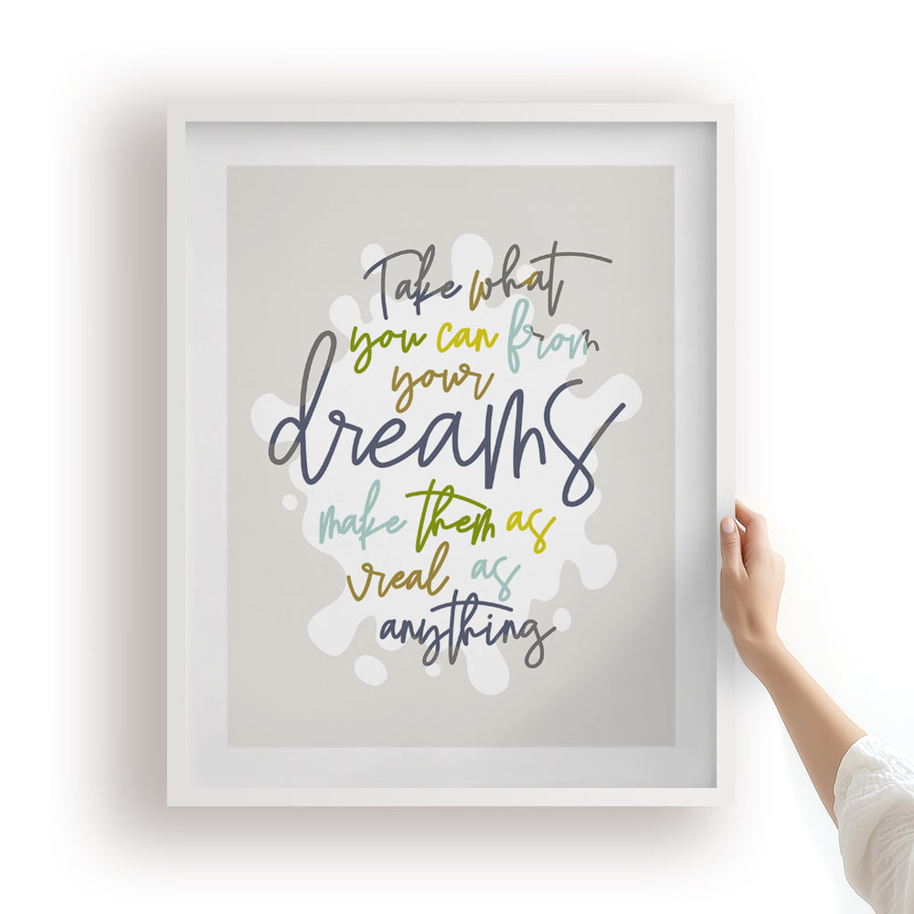 Grey Street | Dave Matthews Band - Song Lyrics Wall Art Print