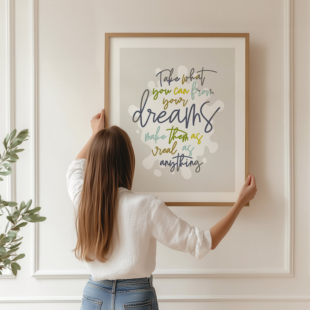 Grey Street | Dave Matthews Band - Song Lyrics Wall Art Print