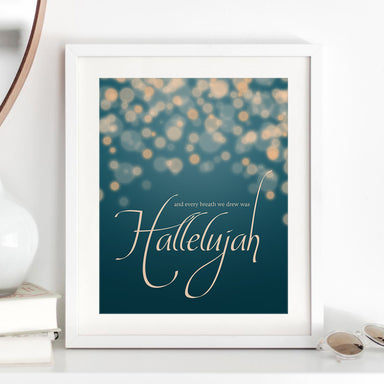 Hallelujah Jeff Buckley song lyric art