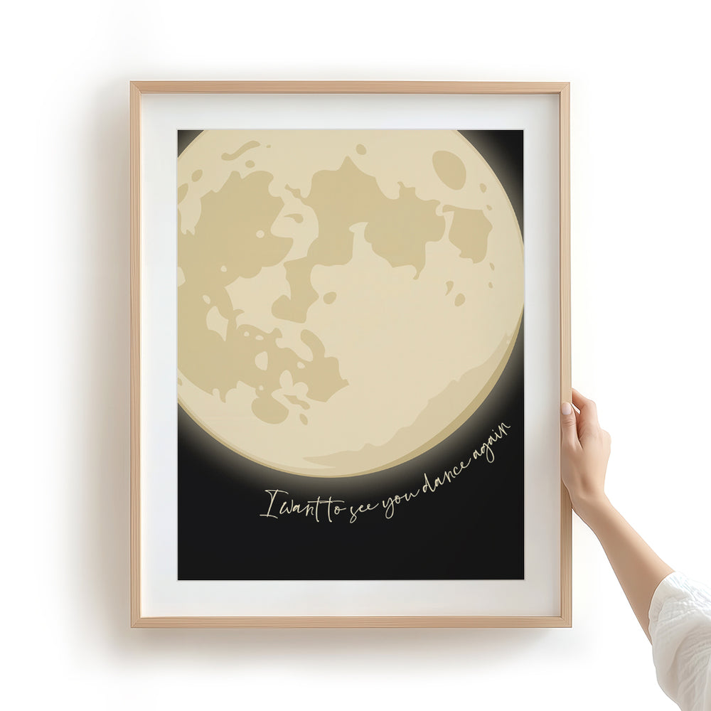Harvest Moon v3 | Neil Young - Song Lyrics Art Print
