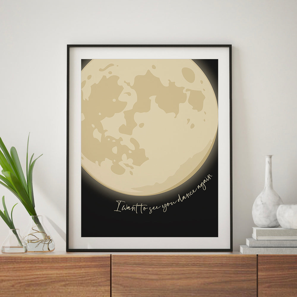 Harvest Moon v3 | Neil Young - Song Lyrics Art Print