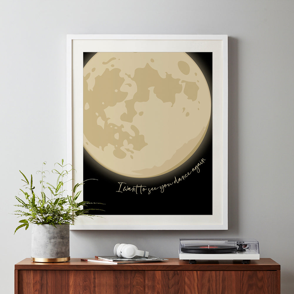 Harvest Moon v3 | Neil Young - Song Lyrics Art Print