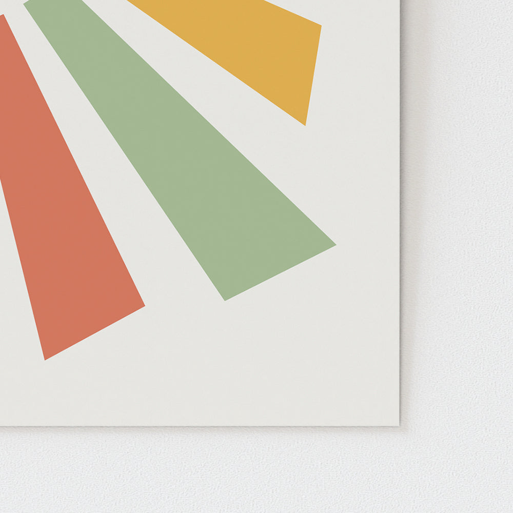 Here Comes The Sun V2 | The Beatles - Song Lyrics Retro Art Print