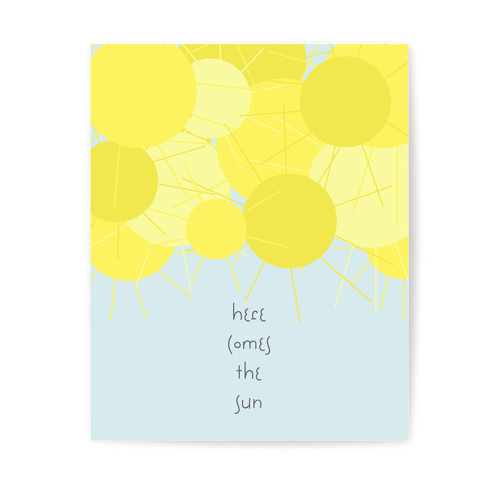 Here Comes The Sun | The Beatles - Song Lyrics Art Print