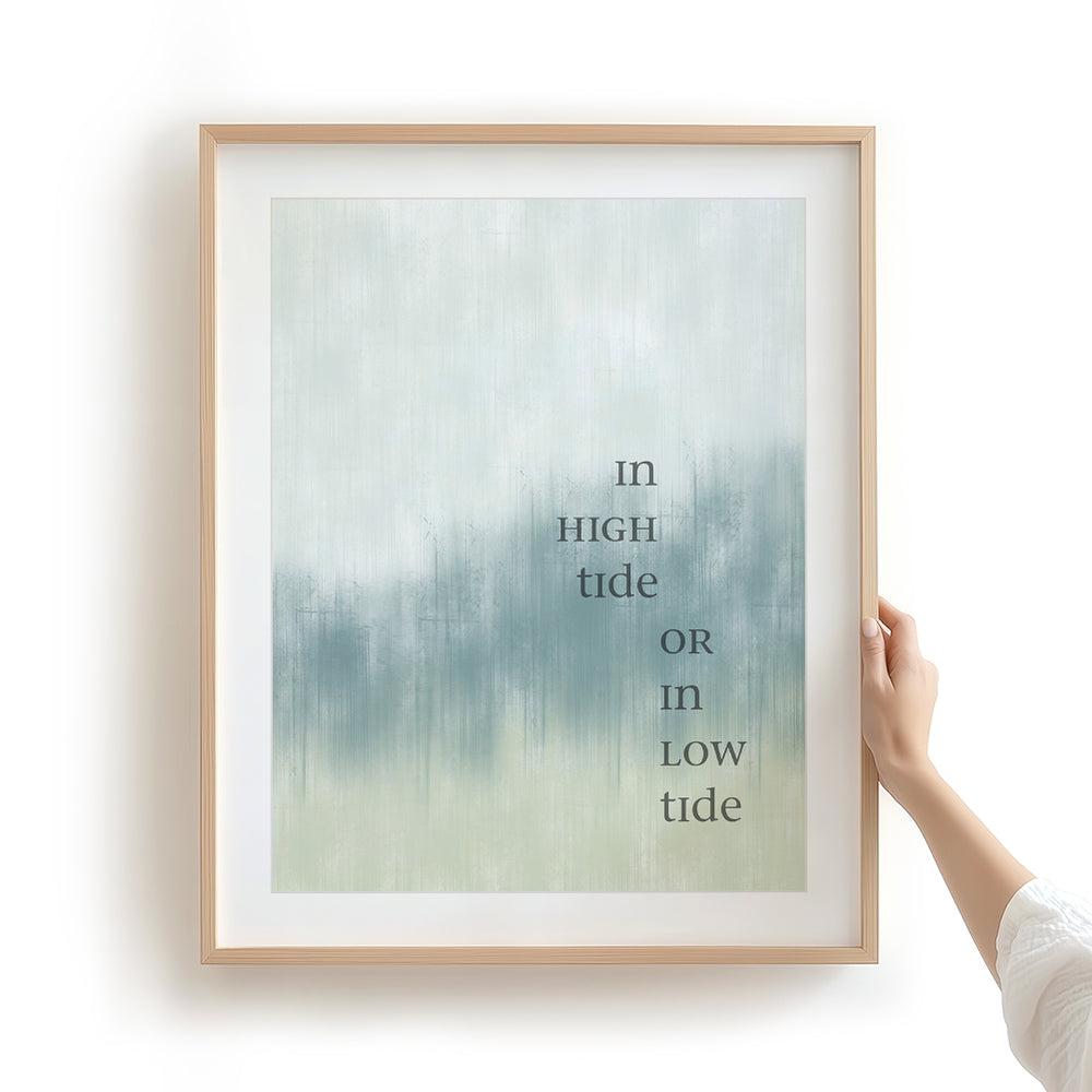 High Tide or Low Tide | Bob Marley Song Lyric Art Print