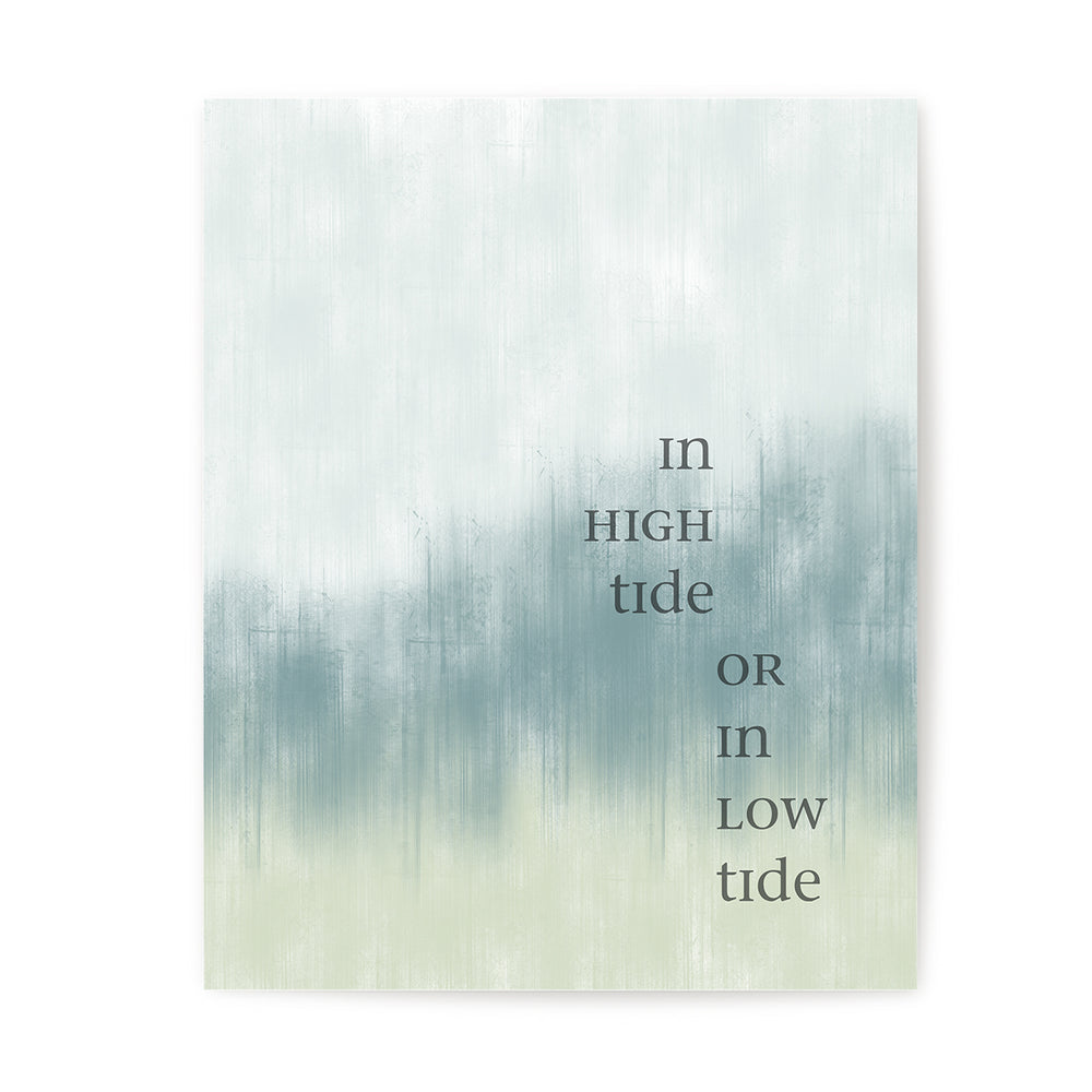High Tide or Low Tide | Bob Marley Song Lyric Art Print