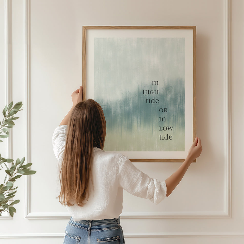 High Tide or Low Tide | Bob Marley Song Lyric Art Print
