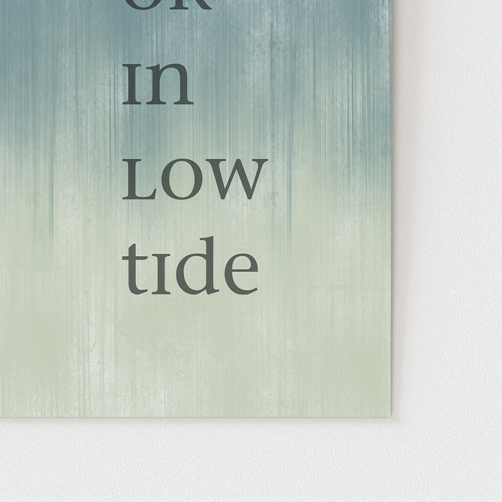 High Tide or Low Tide | Bob Marley Song Lyric Art Print