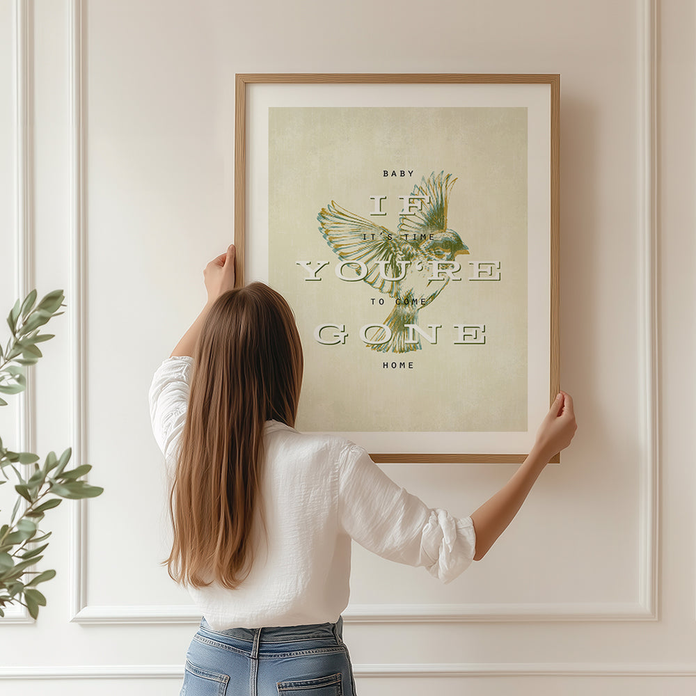 If You're Gone | Matchbox Twenty - Song Lyrics Art Print Music Poster