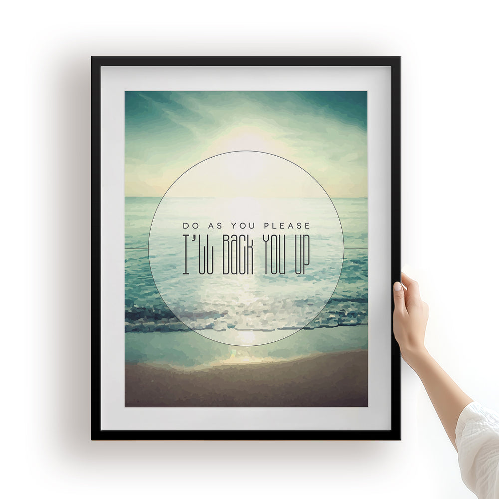 I'll Back You Up | Dave Matthews Band- Song Lyrics Art Print
