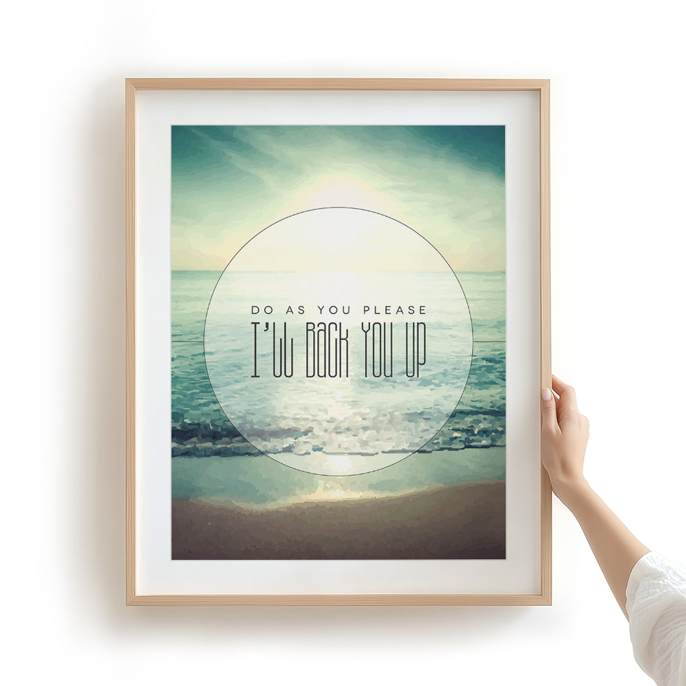 I'll Back You Up | Dave Matthews Band- Song Lyrics Art Print