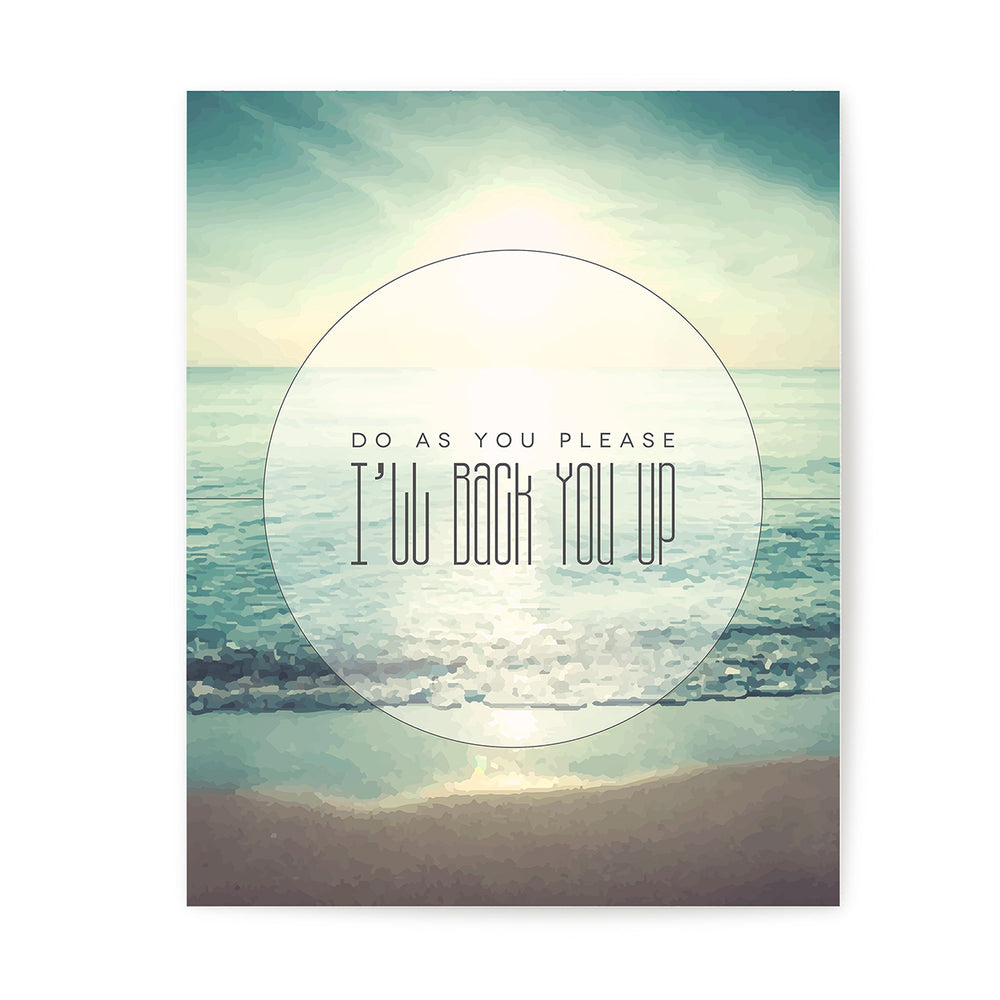 I'll Back You Up | Dave Matthews Band- Song Lyrics Art Print