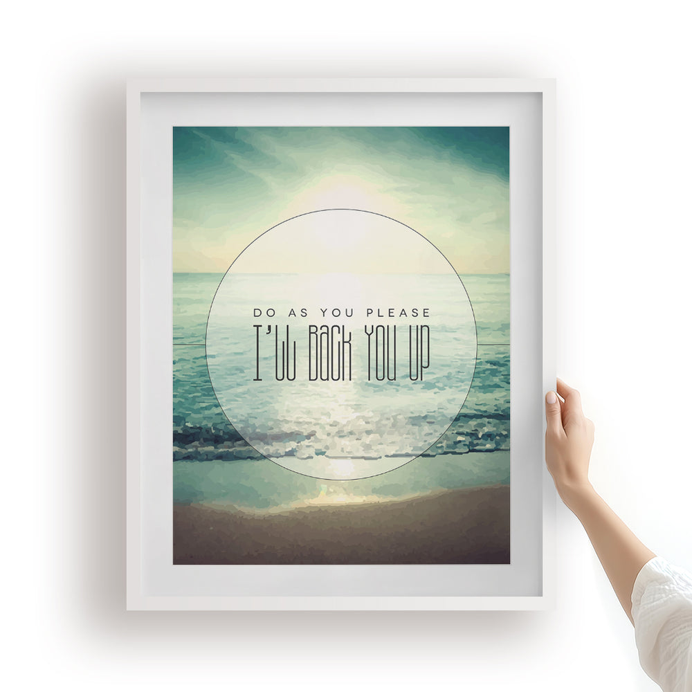 I'll Back You Up | Dave Matthews Band- Song Lyrics Art Print