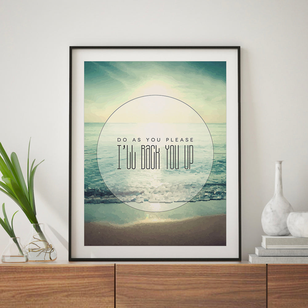 I'll Back You Up | Dave Matthews Band- Song Lyrics Art Print