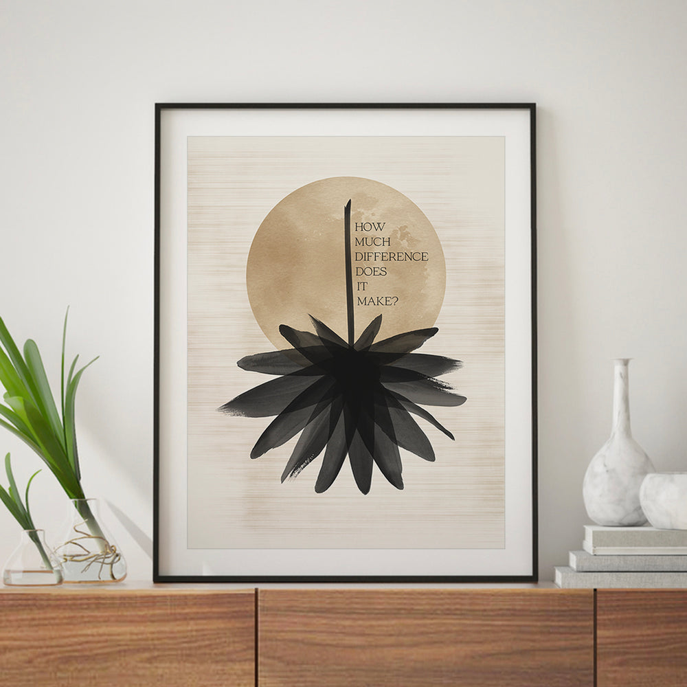 Indifference | Pearl Jam - Song Lyrics Wall Art Print