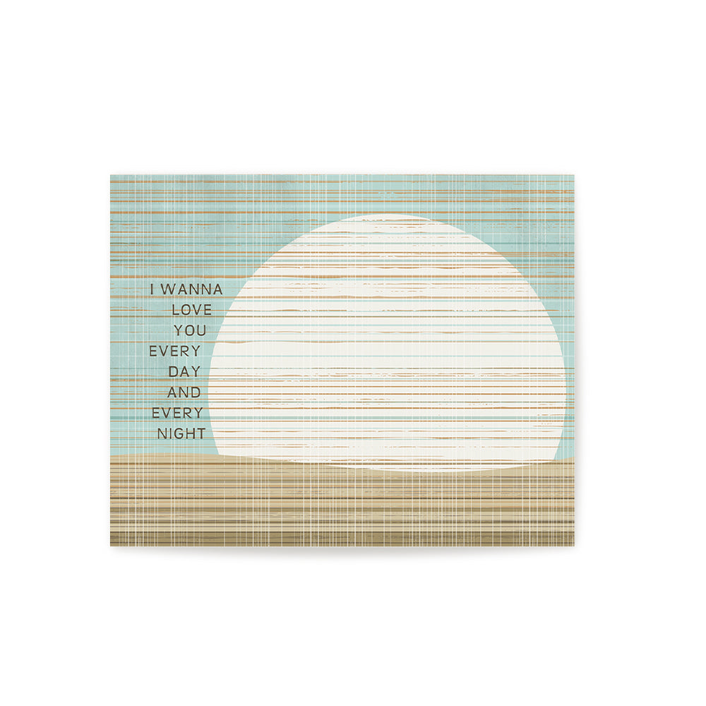 Is This Love | Bob Marley - Coastal Sunset Song Lyric Wall Art Print