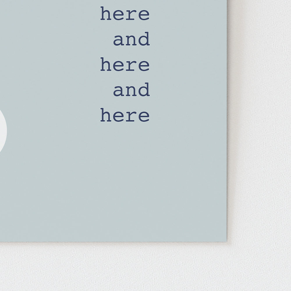 Custom Quote Song Lyrics Art Print - People Swimming