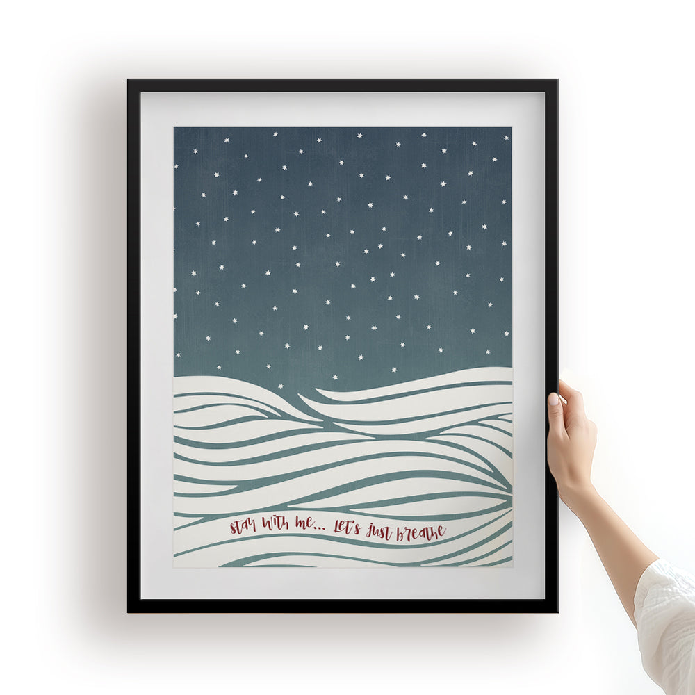 Just Breathe | Pearl Jam - Song Lyrics Art Print Music Poster