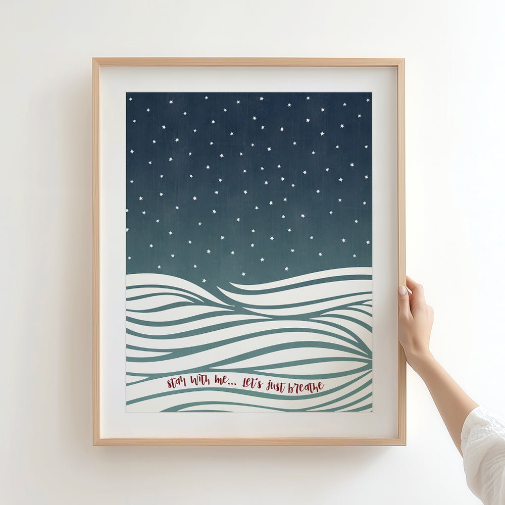 Just Breathe | Pearl Jam - Song Lyrics Art Print Music Poster