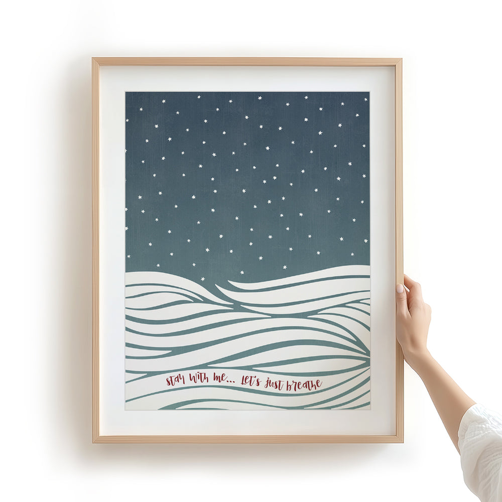 Just Breathe | Pearl Jam - Song Lyrics Art Print Music Poster