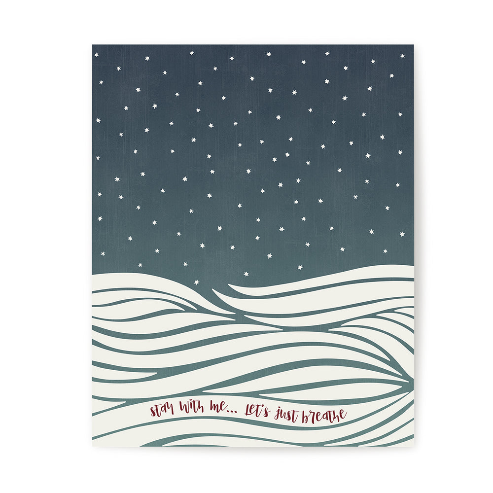 Just Breathe | Pearl Jam - Song Lyrics Art Print Music Poster
