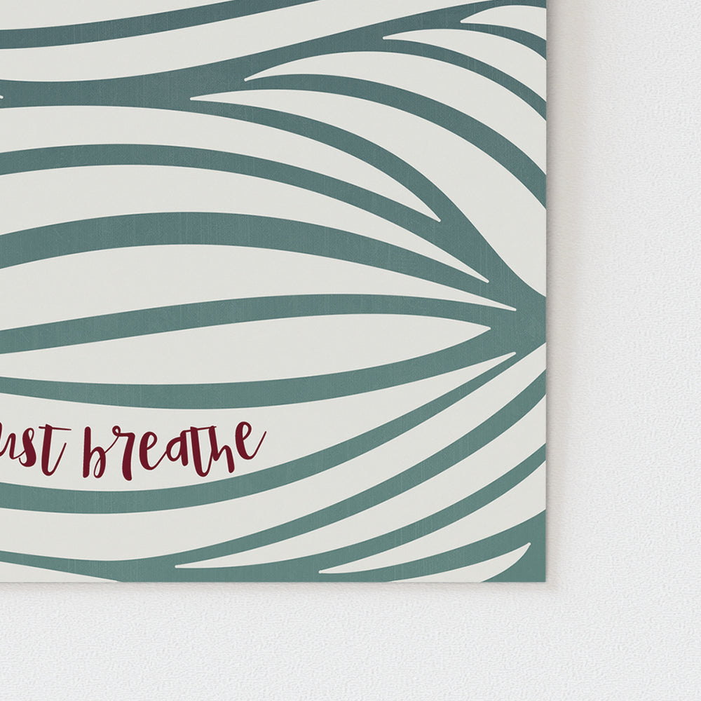 Just Breathe | Pearl Jam song lyric wall art music poster