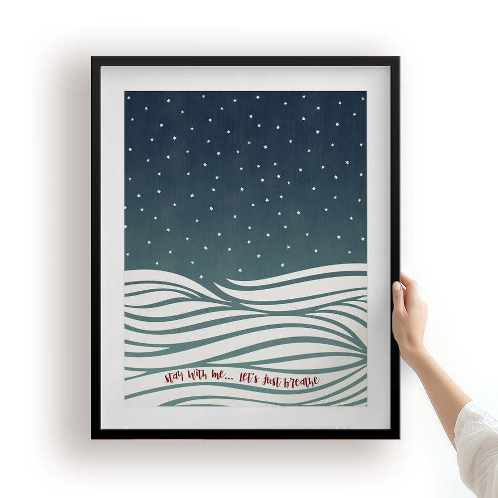 Just Breathe | Pearl Jam - Song Lyrics Art Print Music Poster