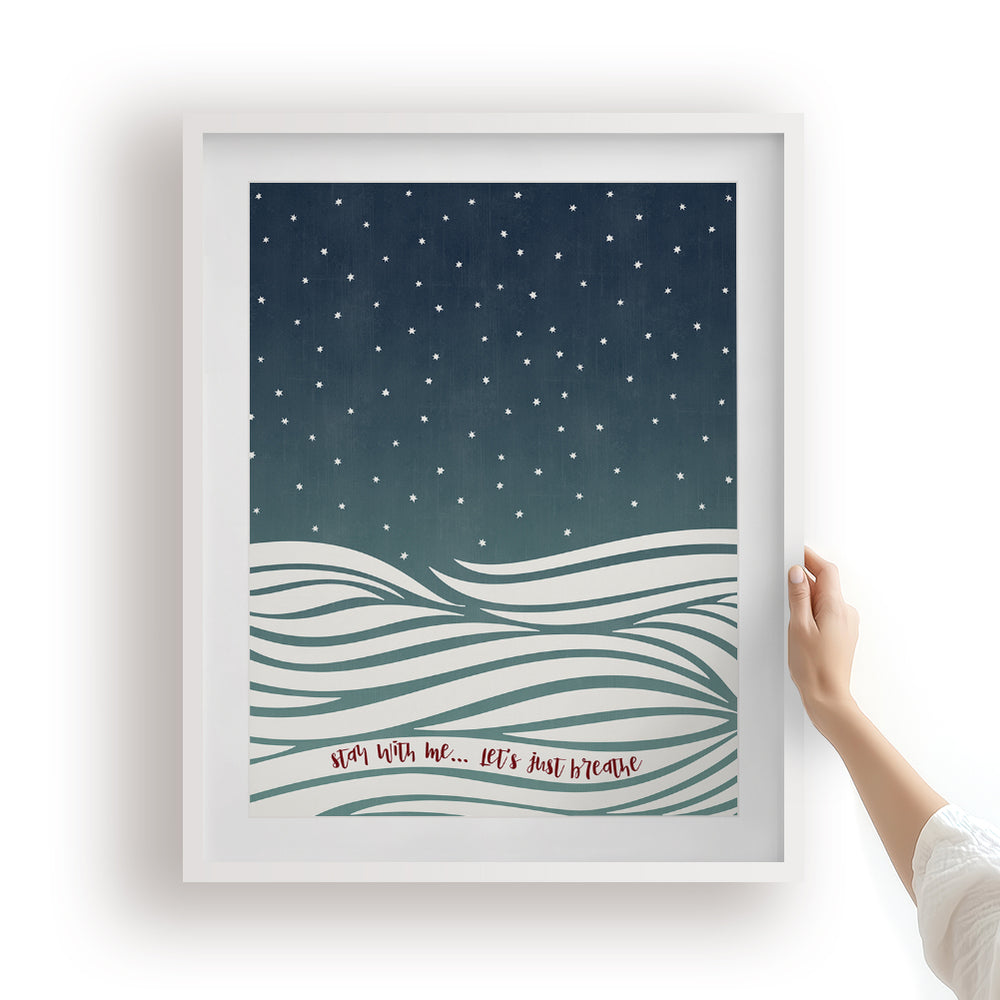 Just Breathe | Pearl Jam - Song Lyrics Art Print Music Poster
