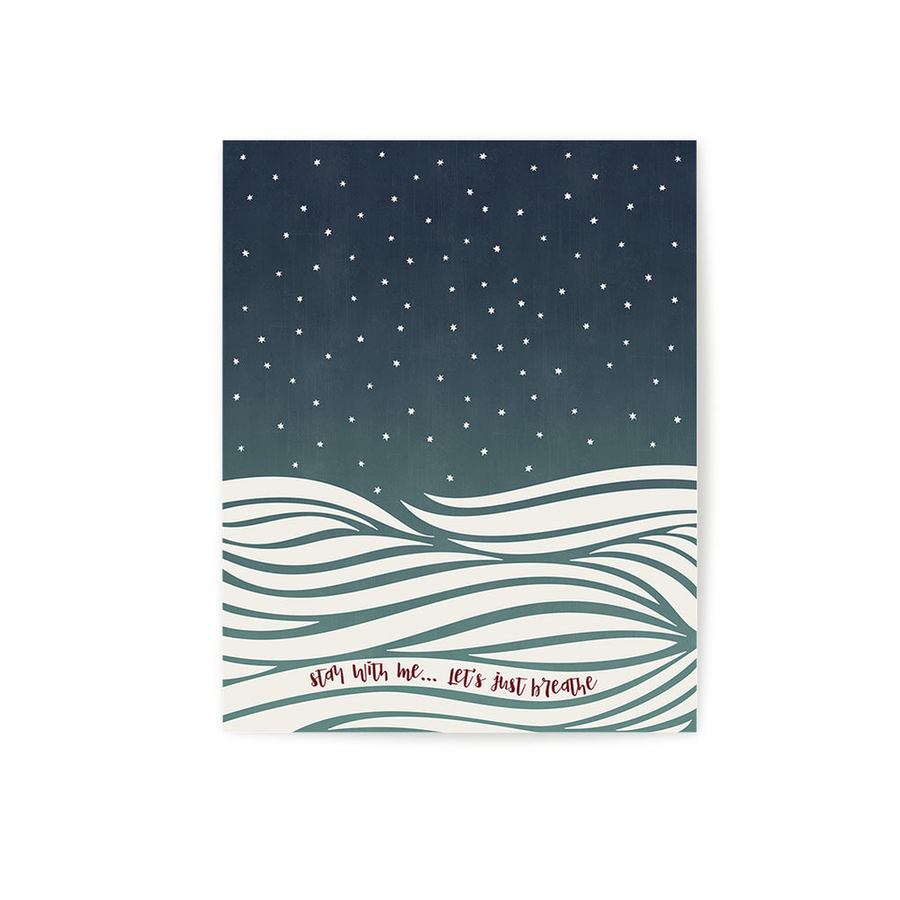 Just Breathe | Pearl Jam - Song Lyrics Art Print Music Poster