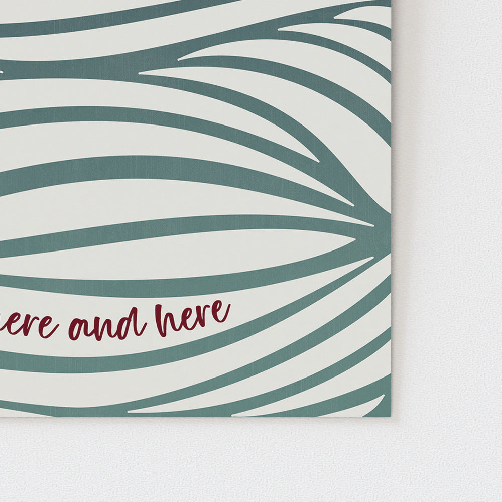 Custom Quote Song Lyrics Art Print - Night Waves