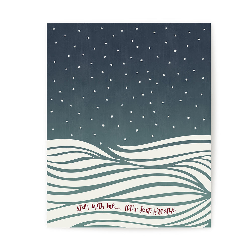 Just Breathe | Pearl Jam - Song Lyrics Art Print Music Poster