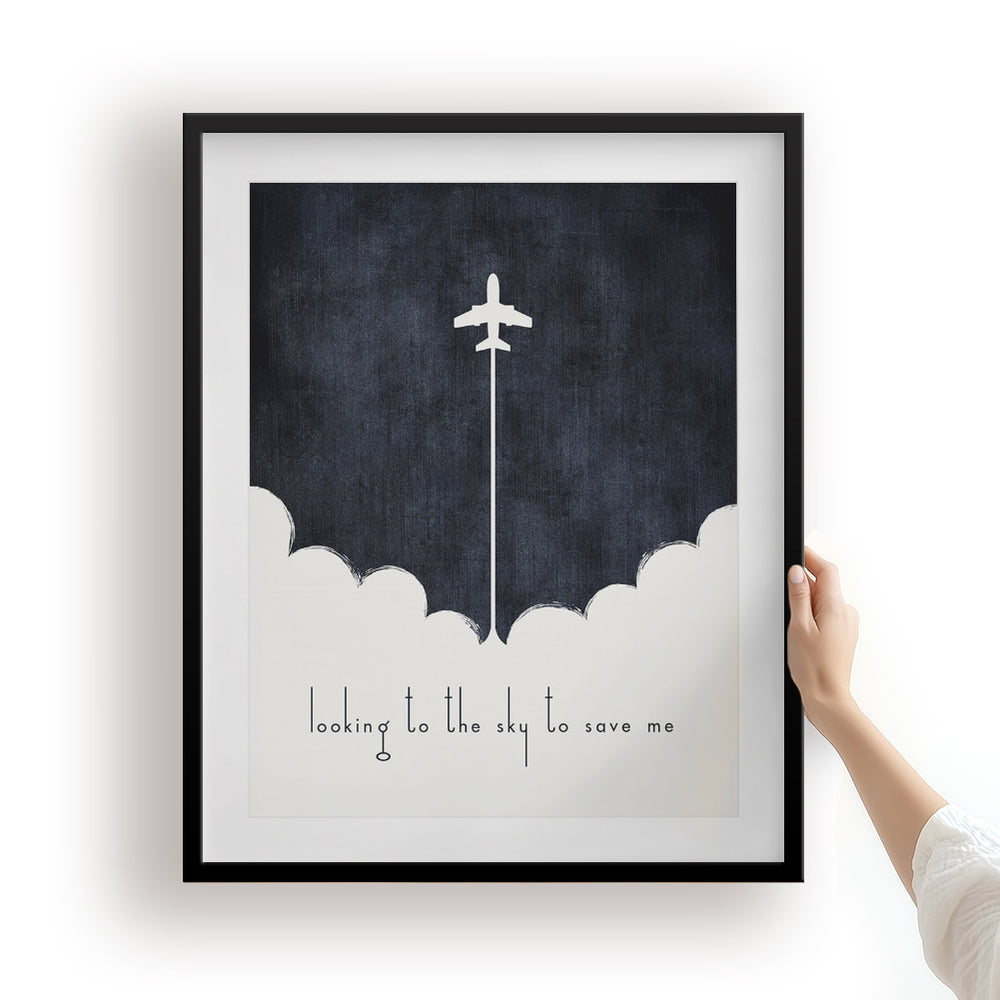Learn To Fly | Foo Fighters - Song Lyrics Art Print
