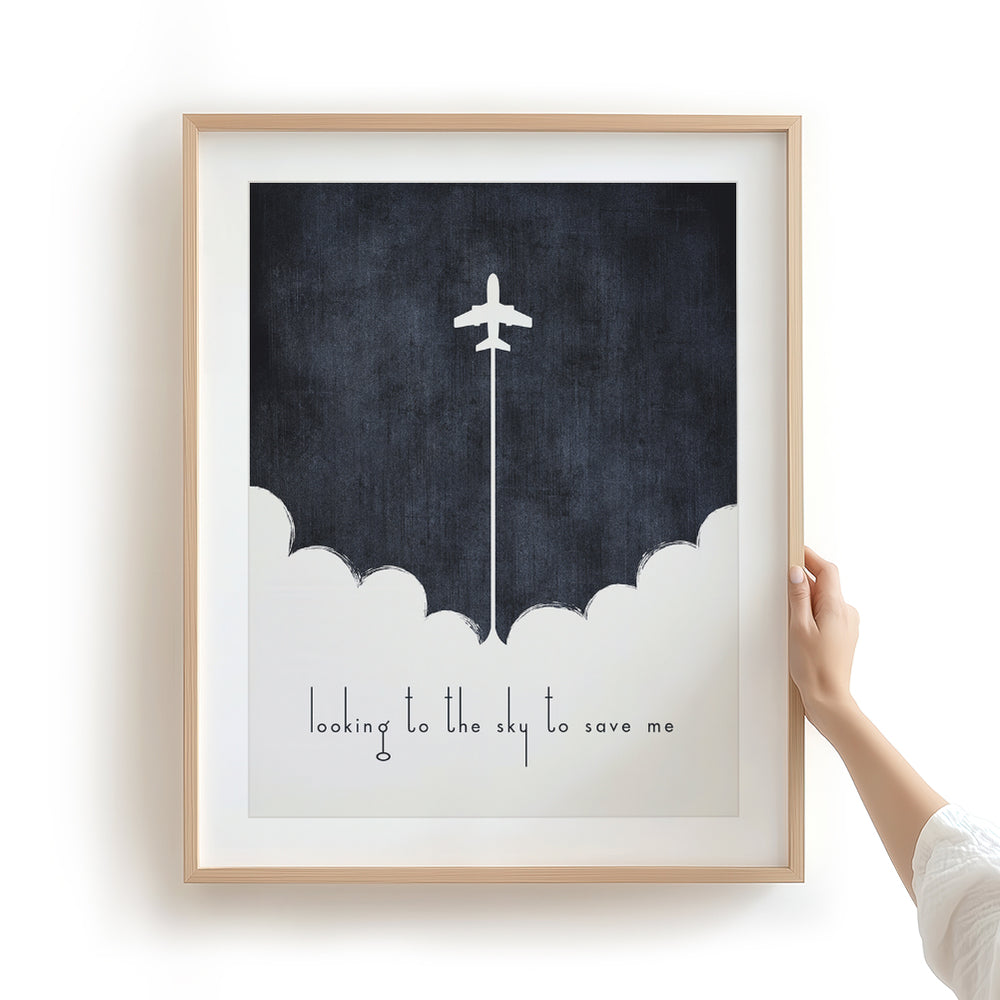 Learn To Fly | Foo Fighters - Song Lyrics Art Print