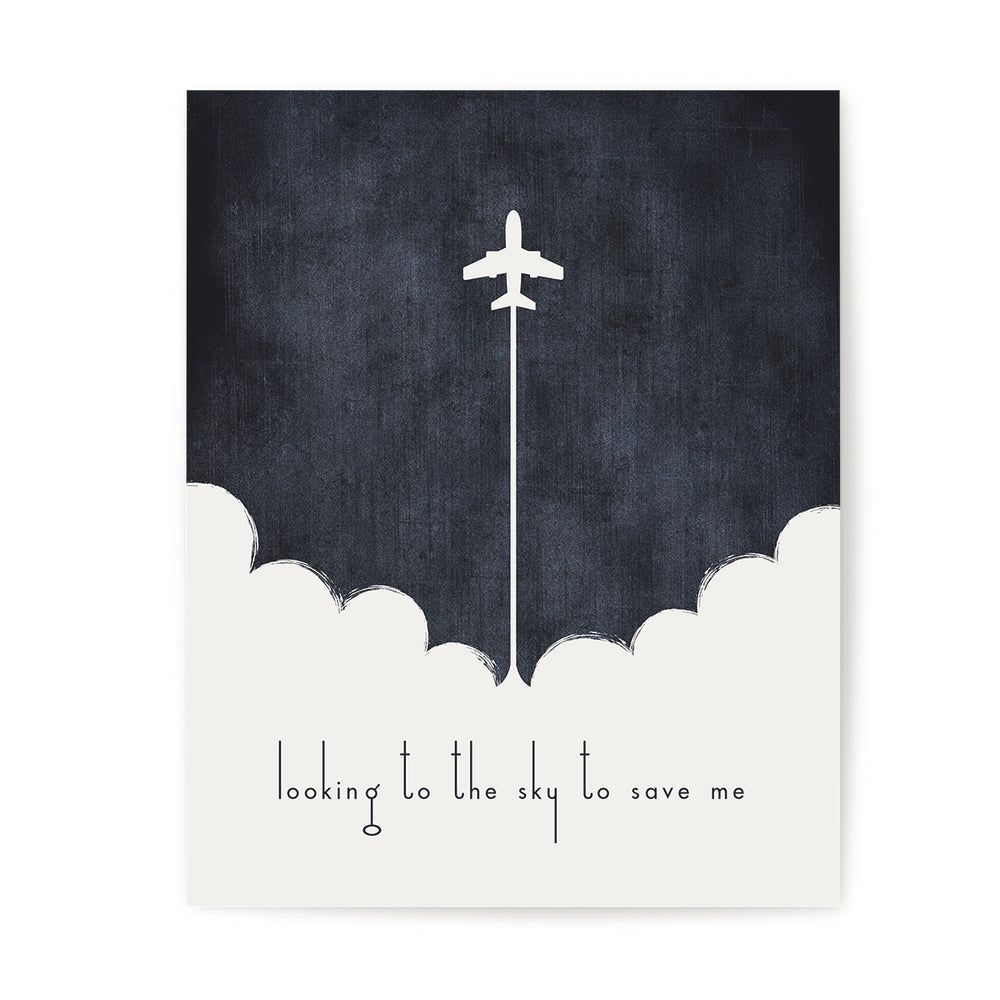 Learn To Fly | Foo Fighters - Song Lyrics Art Print