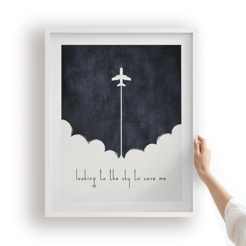 Learn To Fly | Foo Fighters - Song Lyrics Art Print