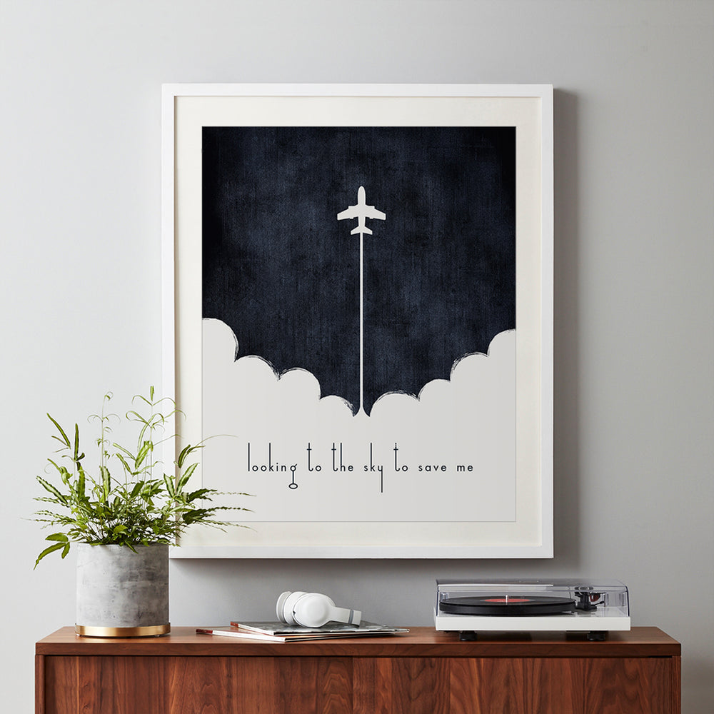 Learn To Fly | Foo Fighters - Song Lyrics Art Print
