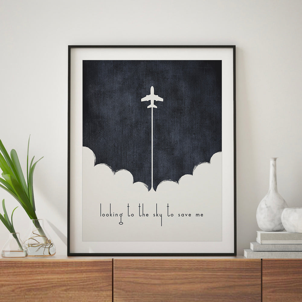 Learn To Fly | Foo Fighters - Song Lyrics Art Print