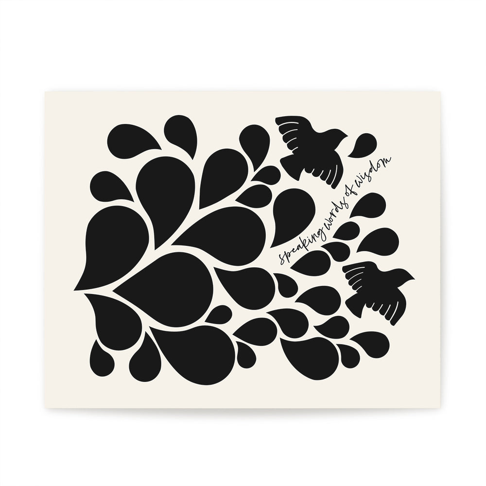 The Beatles | Let It Be v2 - Song Lyrics Wall Art Print