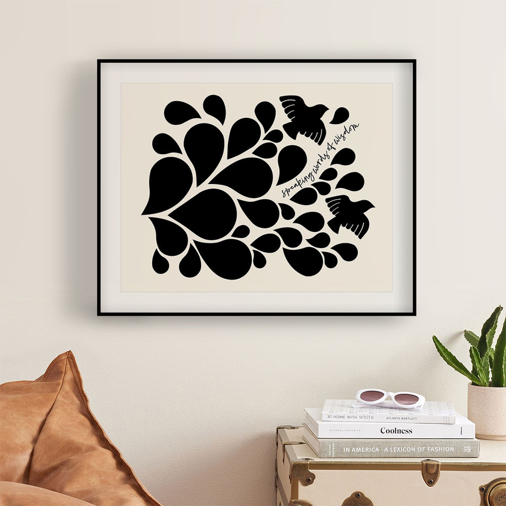 The Beatles | Let It Be v2 - Song Lyrics Wall Art Print