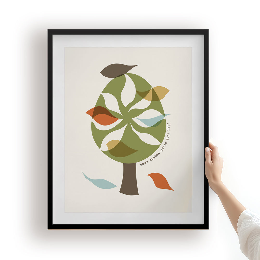 Custom Quote Song Lyrics Art Print - Birds In A Tree