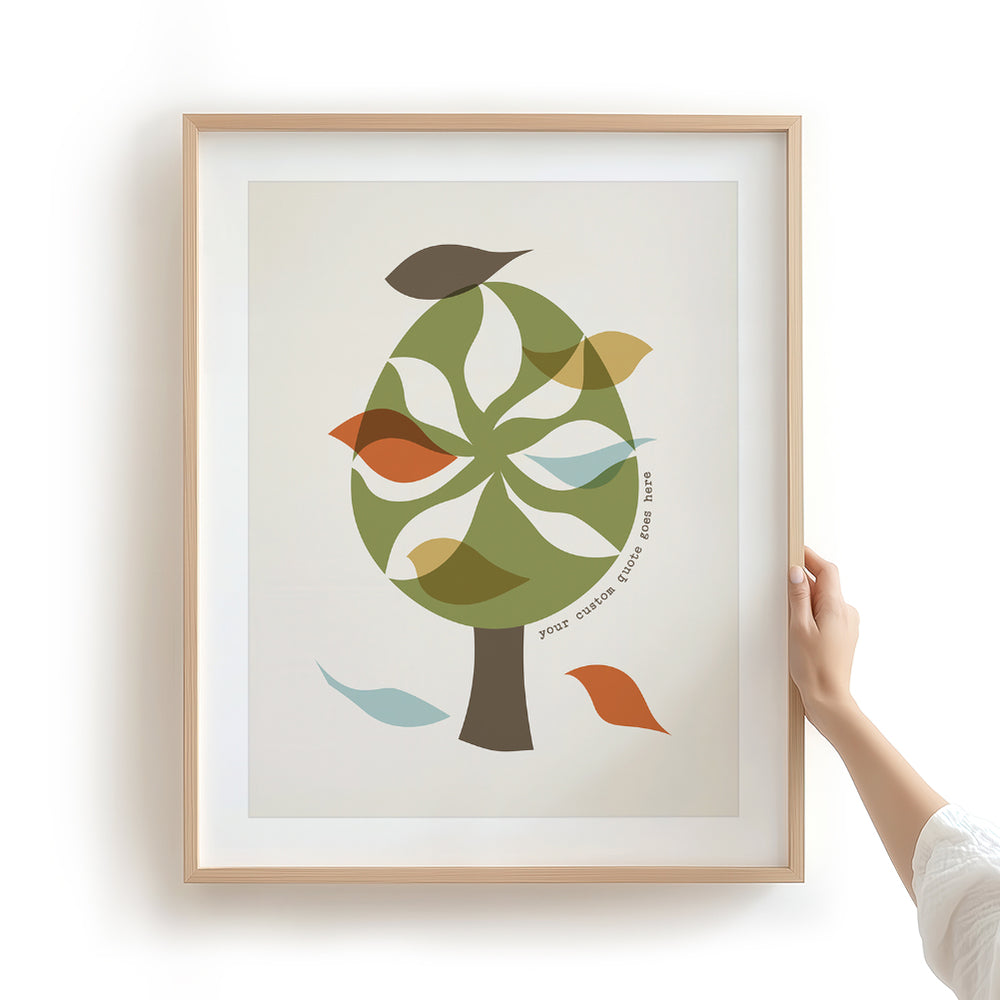 Custom Quote Song Lyrics Art Print - Birds In A Tree
