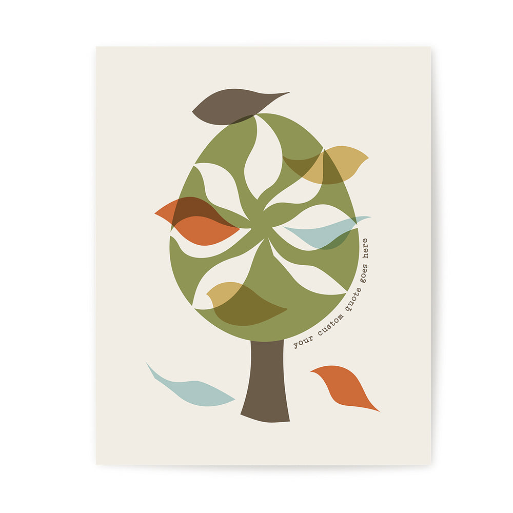 Custom Quote Song Lyrics Art Print - Birds In A Tree