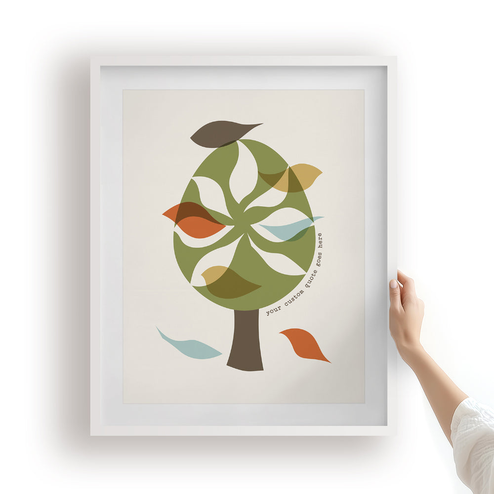 Custom Quote Song Lyrics Art Print - Birds In A Tree