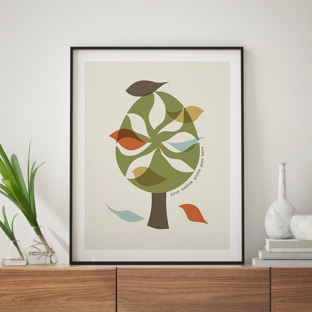Custom Quote Song Lyrics Art Print - Birds In A Tree