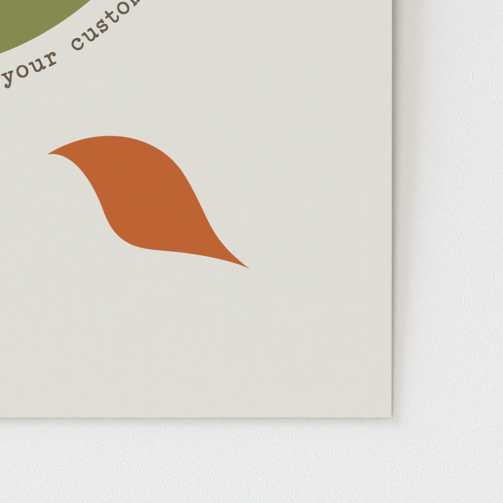 Custom Quote Song Lyrics Art Print - Birds In A Tree