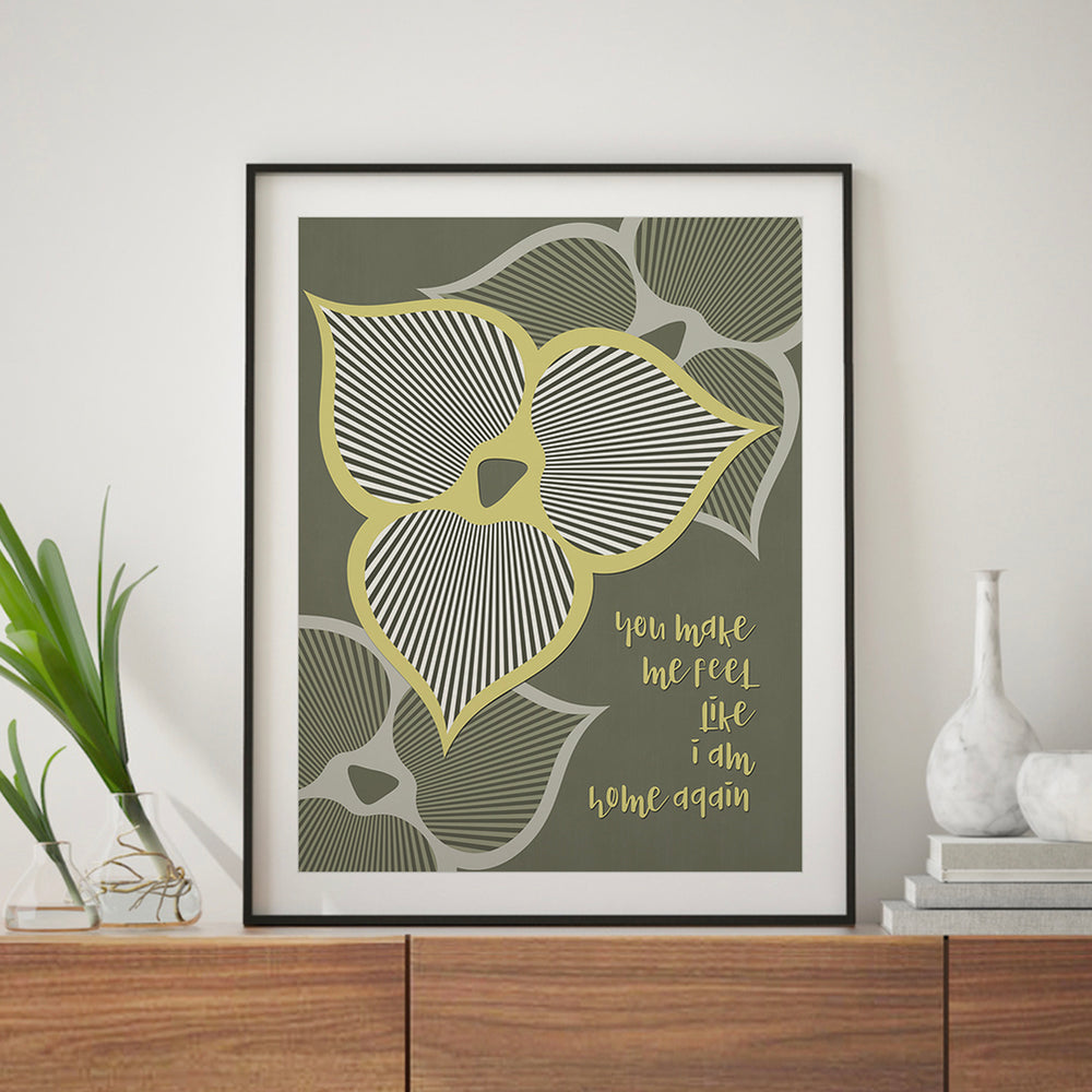 Love Song | The Cure - Song Lyric Wall Art Print Coastal Music Poster