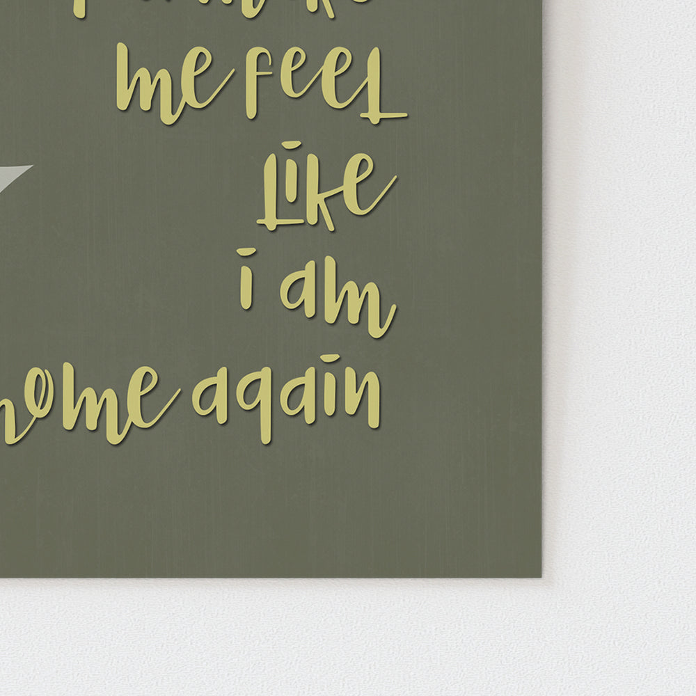 Love Song | The Cure - Song Lyric Wall Art Print Coastal Music Poster