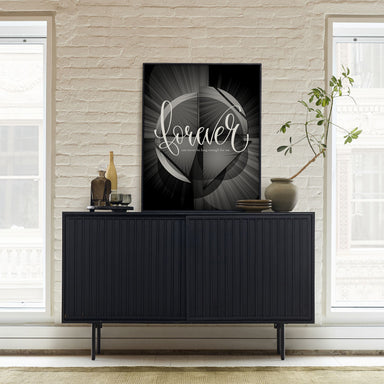 Modern song lyric wall art