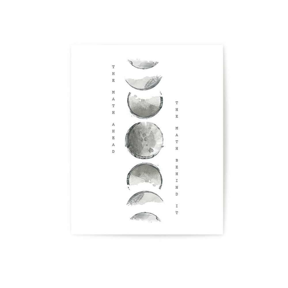 21 Moon Water | Bon Iver - Song Lyrics Art Print